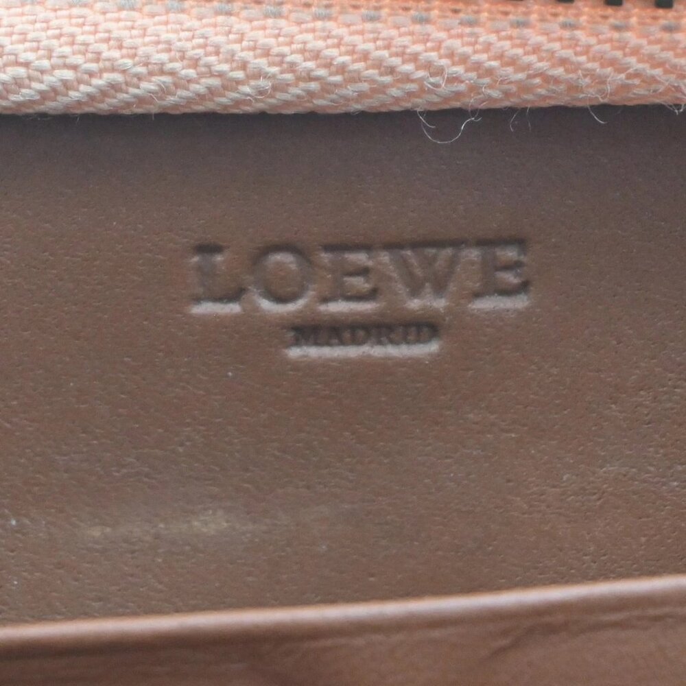 LOEWE Anagram Zipper Around Long Wallet Leather Brown Pink GHW Spain 31KB947 - Picture 13 of 14